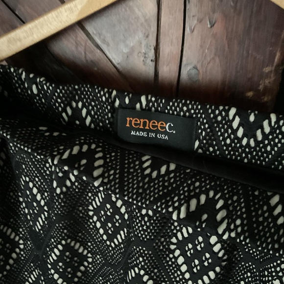 Renee C Career Skirt Eyelet Stretch Lacey - Picture 4 of 7